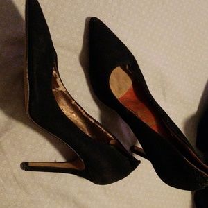 Black heels office shoes